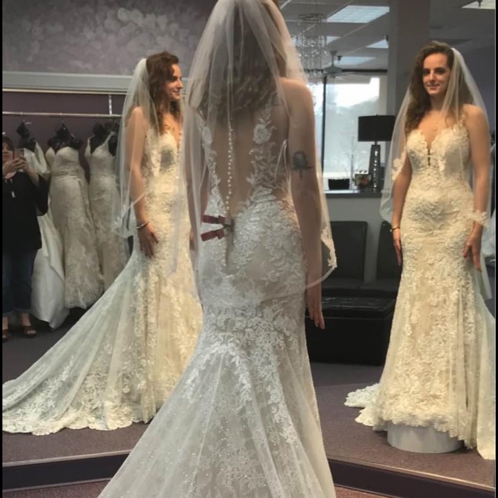 Martina Liana wedding gown...new only worn for a few pictures and then Covid hot